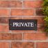 Rustic Slate House Sign 25.5 x 10cm 1 Line