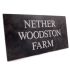 Smooth Slate House Sign 60 x 30cm