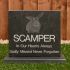 Slate Headstone on a Plinth with Photo, Large 23 x 20.5cm