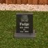 Slate Headstone on a Plinth with Photo, Small 14 x 11cm