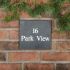 Smooth Slate House Sign 23 x 20.5cm 3 Line