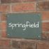 Smooth Green Slate House Sign 30.5 x 20cm 2 or 3 Line