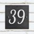 Smooth Slate House Number 15 x 15cm 3 Digit