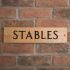 Wood House Sign 40.5 x 10cm 1 Line - Oak