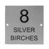 Stainless Steel House Sign Square 20 x 20cm