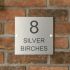 Stainless Steel House Sign Square 20 x 20cm