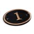 Brass House Number Oval 14 x 10cm 2 Digit