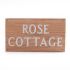 Wood House Sign 35.5 x 20cm 2 Line - Oak