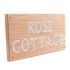 Wood House Sign 35.5 x 20cm 2 Line - Oak