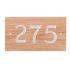 Wood House Number 18 x 10cm 3 Digit - Oak